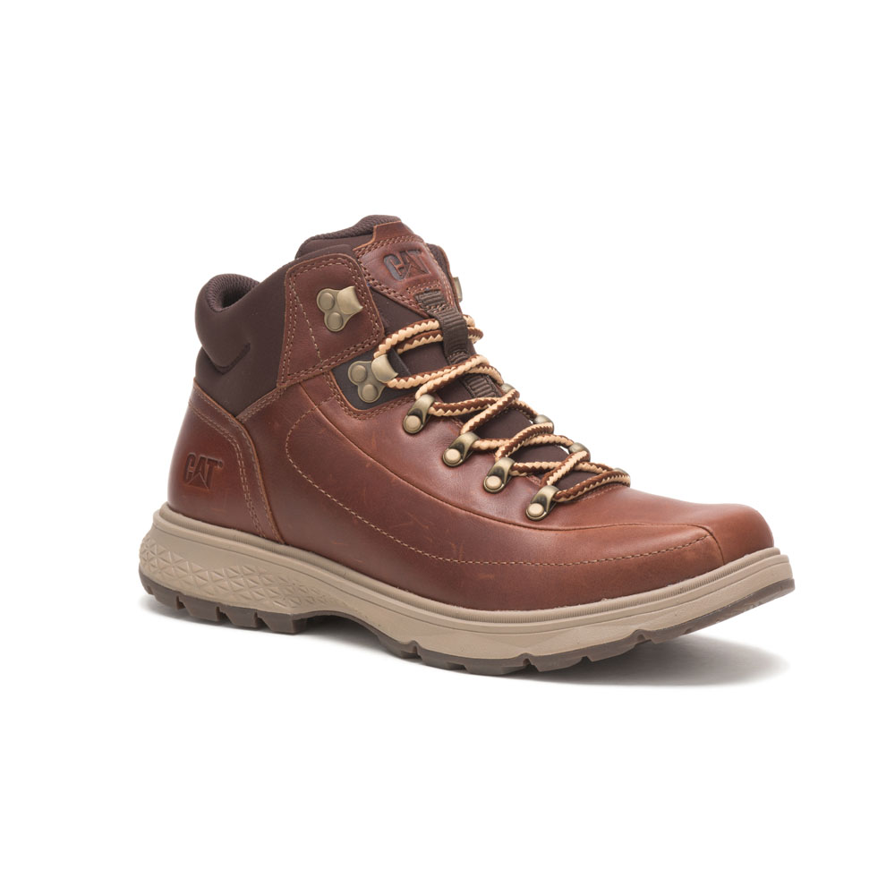 Men's Caterpillar Forerunner Work Boots Brown Ireland HKMD87694